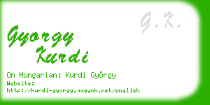gyorgy kurdi business card