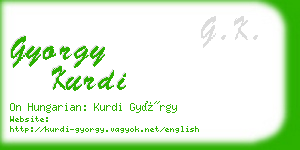 gyorgy kurdi business card